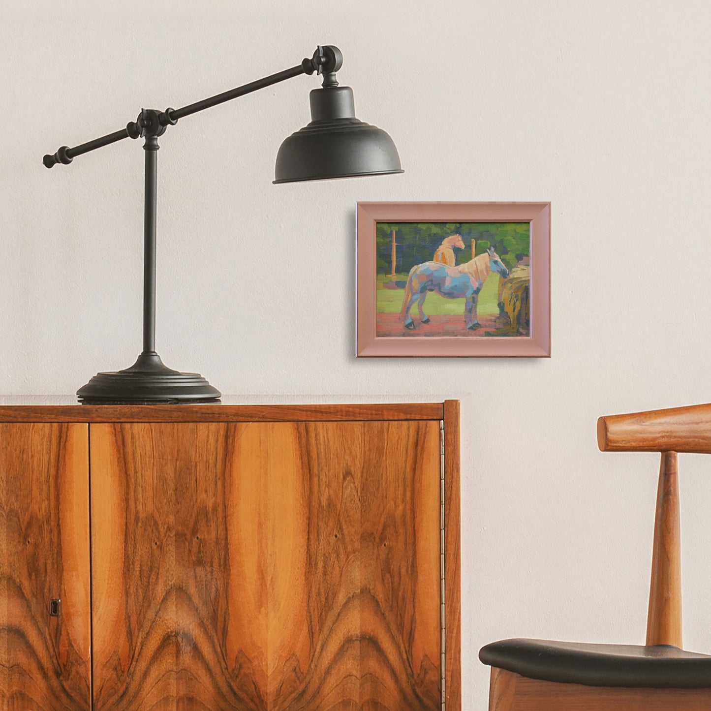 Schimmel, Unikat, Malerei, handgemaltes Einzelstück, 20 x 15 cm, mit Bilderrahmen