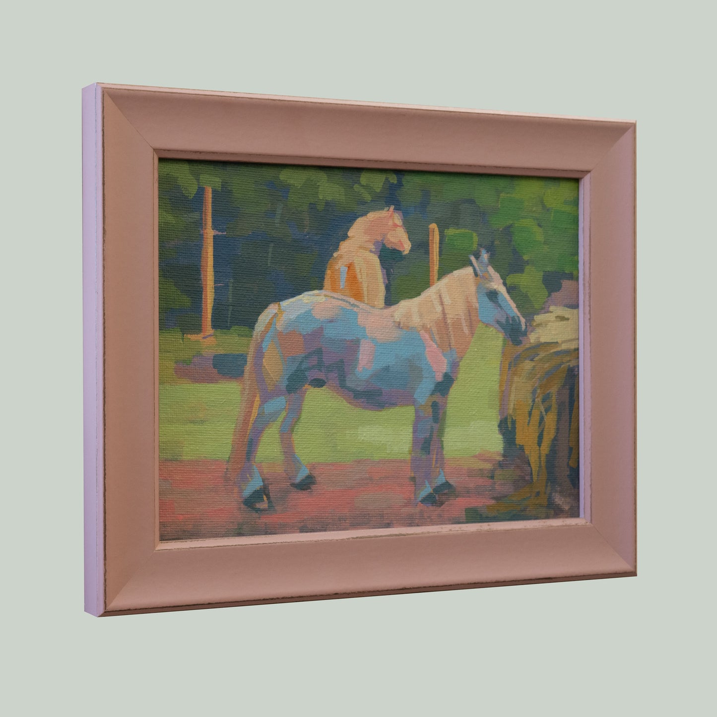 Schimmel, Unikat, Malerei, handgemaltes Einzelstück, 20 x 15 cm, mit Bilderrahmen