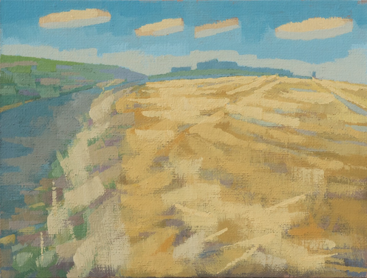 "Wolkenfeld", Unikat, Malerei, handgemaltes Einzelstück, 22,3 x 17,3 cm, mit Bilderrahmen
