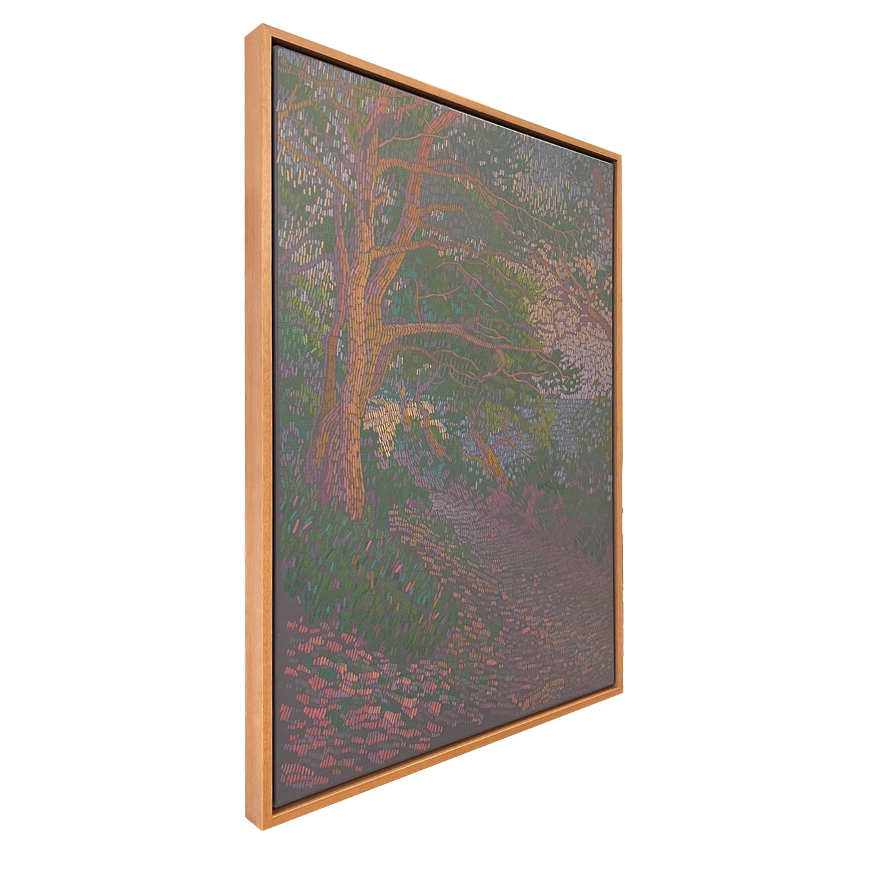 Pinien und Flesenkiefern, Unikat, Malerei, handgemaltes Einzelstück, 70 x 50 cm, mit Rahmen