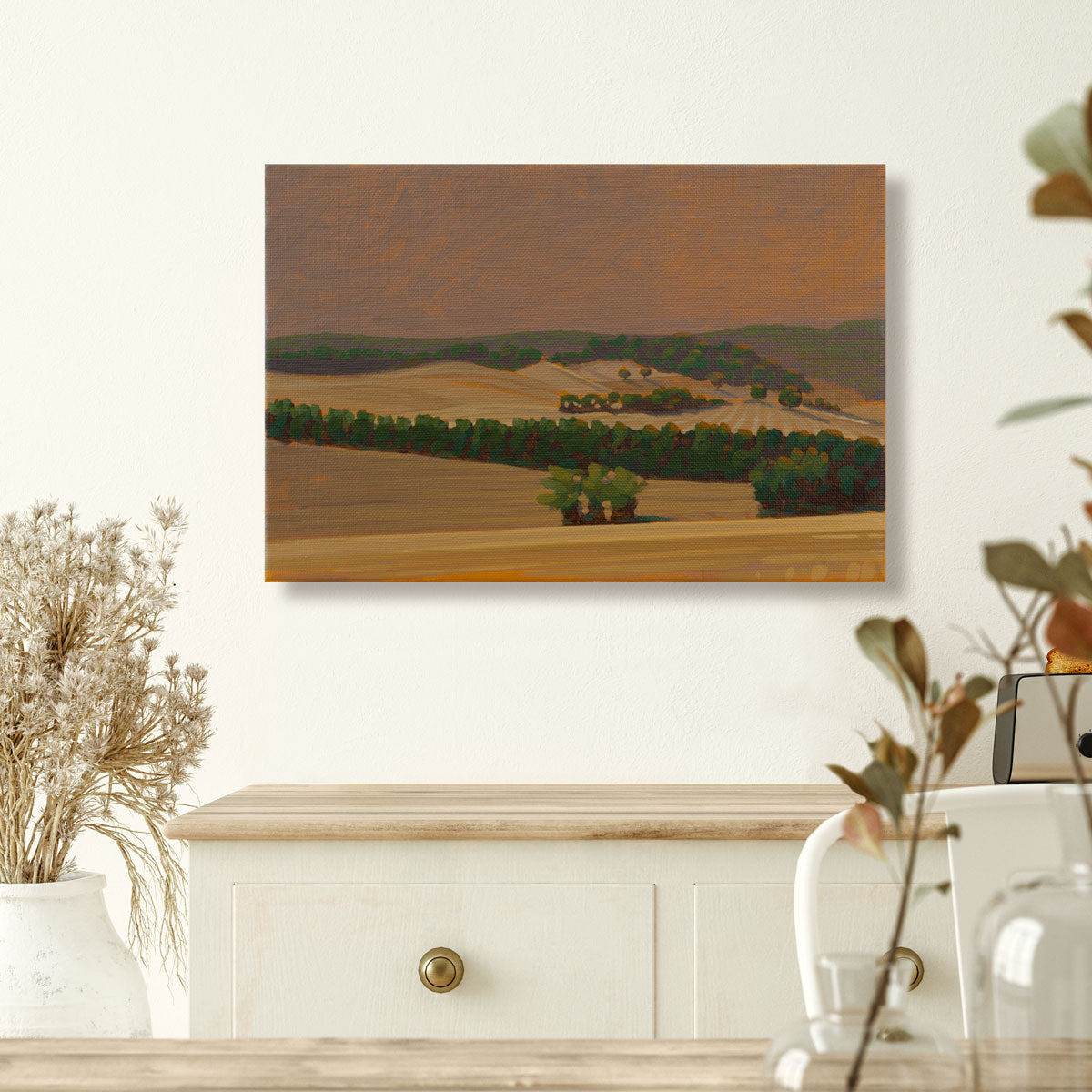 Blick vom Sichelsberg, Unikat, Malerei, handgemaltes Einzelstück, 30 x 20 cm, Acrylfarbe auf Leinwand