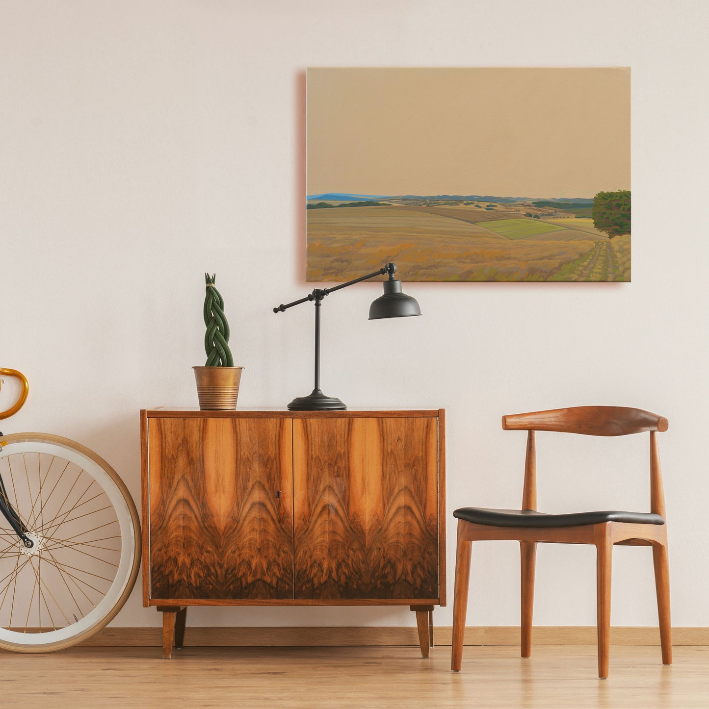 Julifelder, Unikat, Malerei, handgemaltes Einzelstück, 45 x 30 cm cm, Acrylfarbe auf Leinwand