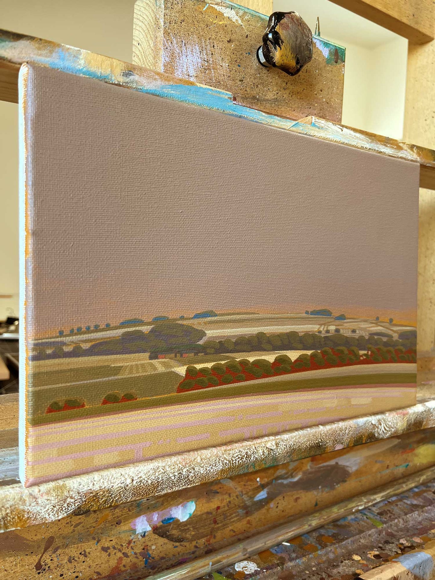 Luminous shadows, unique, painting, hand-painted unique piece, 30 x 20 cm, acrylic paint on canvas