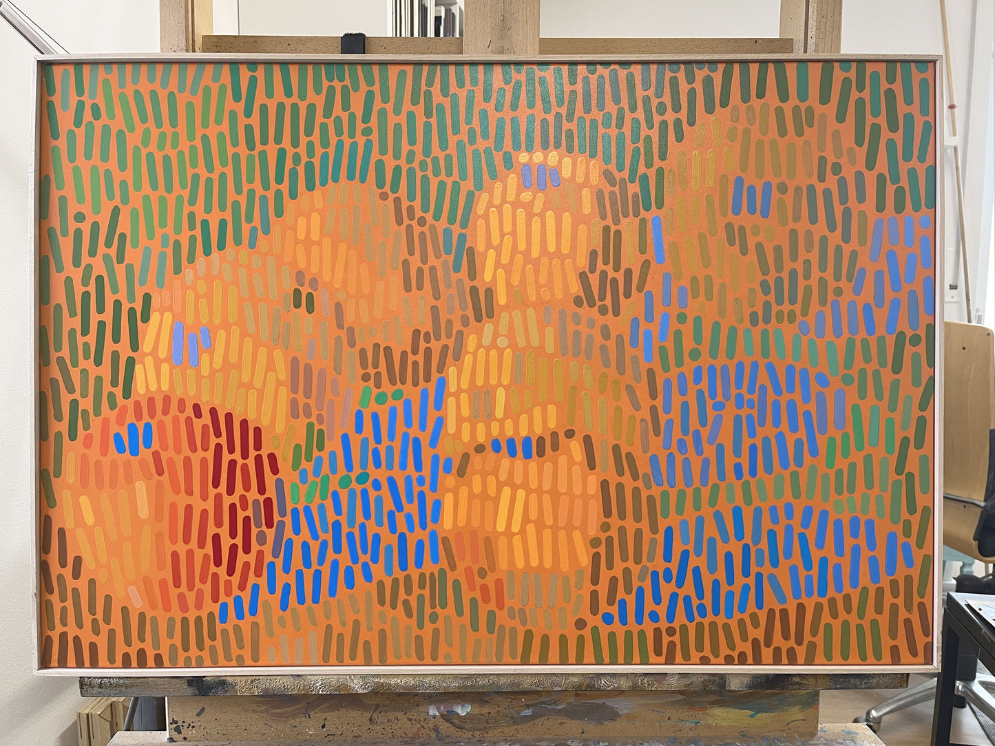 Pauls Äpfel 6, Unikat, Malerei, handgemaltes Einzelstück, 90 x 60 cm, mit Rahmenleiste