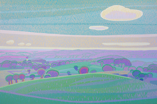 Landschaft 1, Unikat, Malerei, handgemaltes Einzelstück, 180 x 120 cm