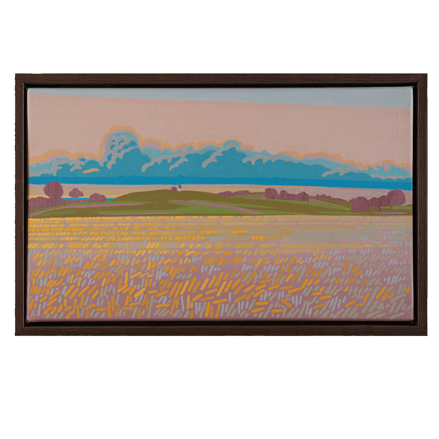 Cornfield, unique, painting, hand-painted unique piece, 50 x 30 cm, with picture frame