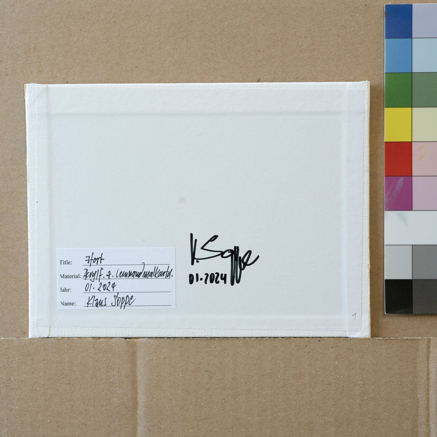 Hort, Unikat, Malerei, handgemaltes Einzelstück, 20 x 15 cm, mit Bilderrahmen