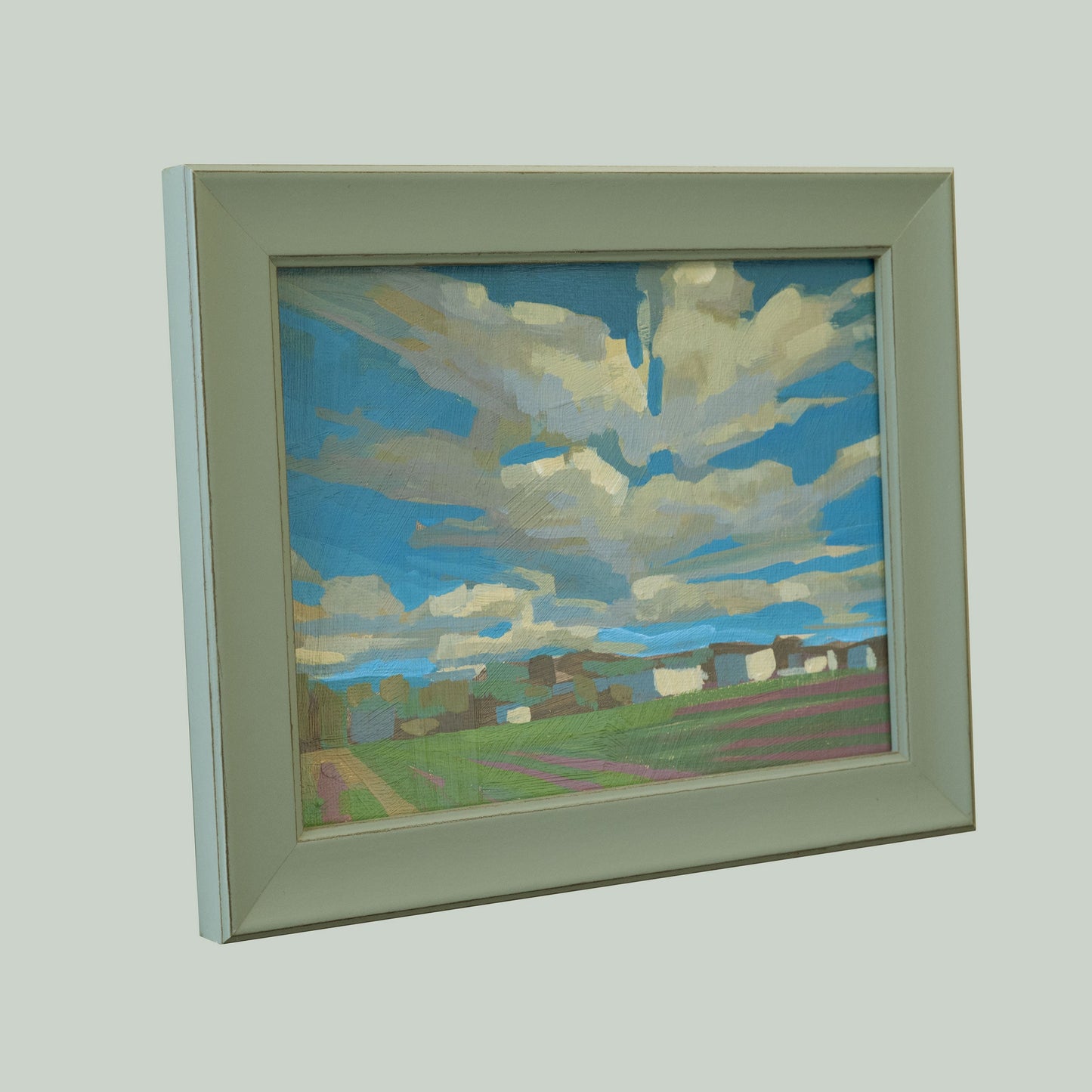 Hoard, unique, painting, hand-painted unique piece, 20 x 15 cm, with picture frame