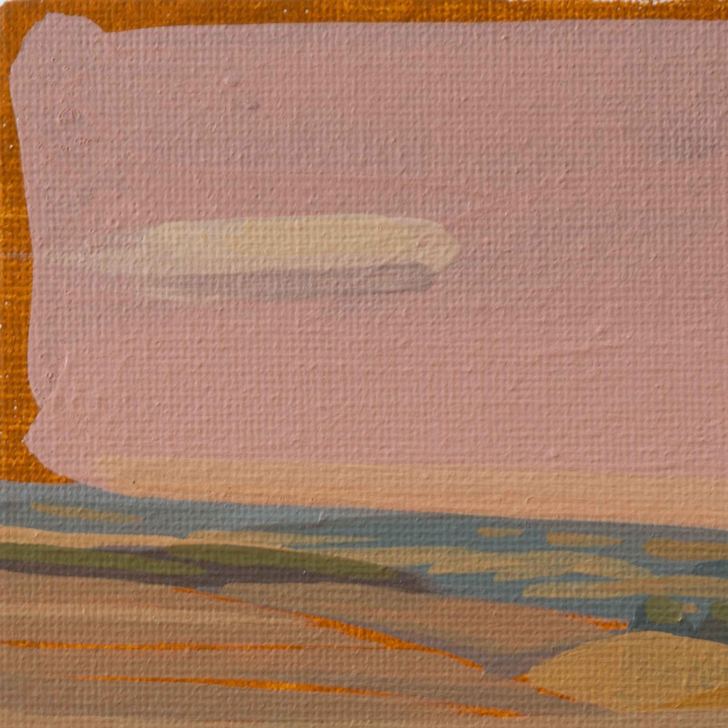 Eifel Landschaft, Unikat, Malerei, handgemaltes Einzelstück, 10x15 cm