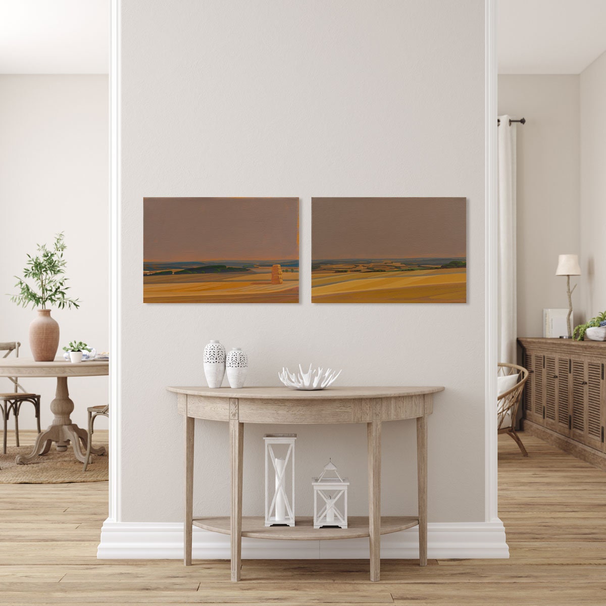 Canvas picture – Brilliant art print – 20x30 cm – UV-resistant – Golden Fields 2