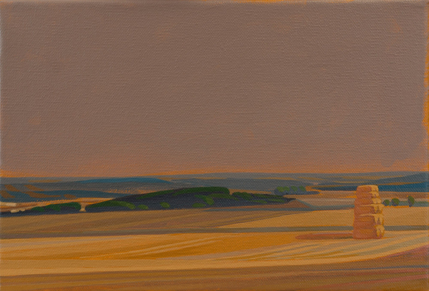 Leinwandbild – Brillanter Kunstdruck – 20x30 cm – uv-beständig – Landschaft mit Feldern