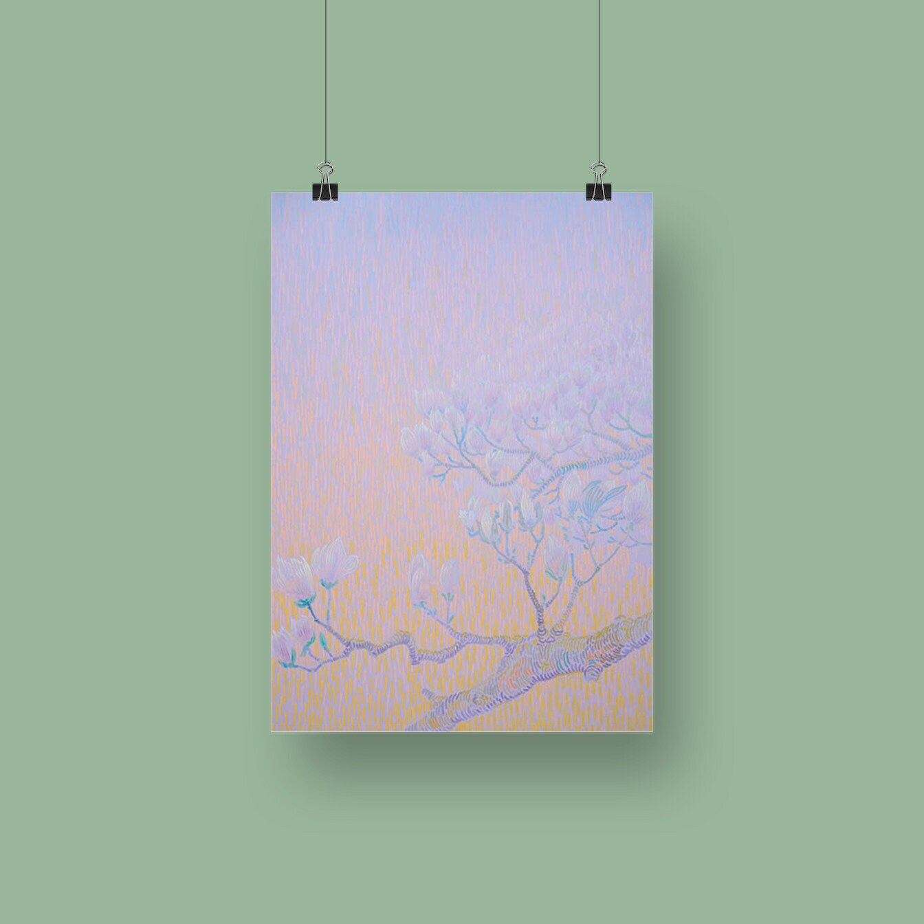 Art Card – Mini Poster – 15 x 20 cm – Magnolie