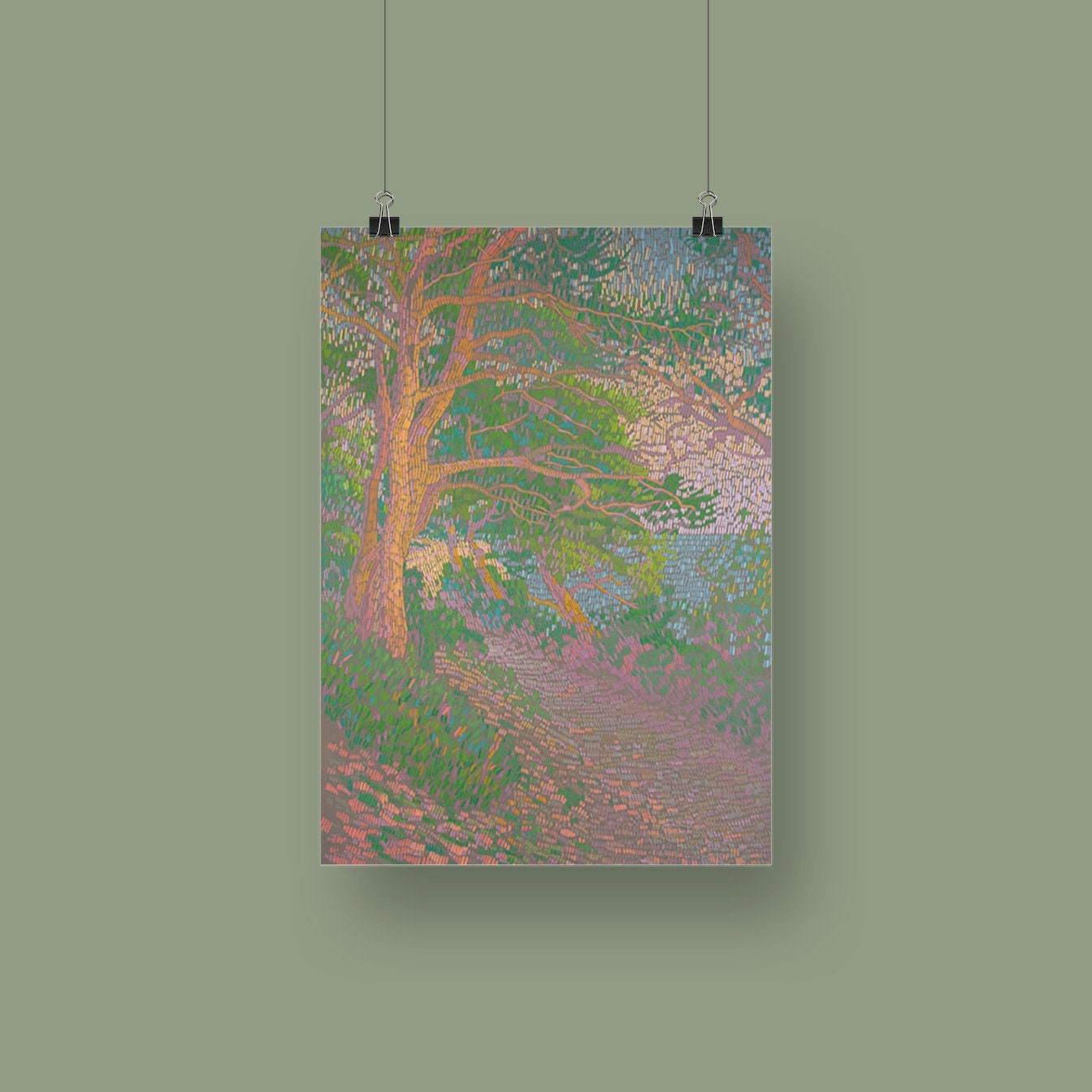 Art Card – Mini Poster – 15 x 20 cm – Pine Trees