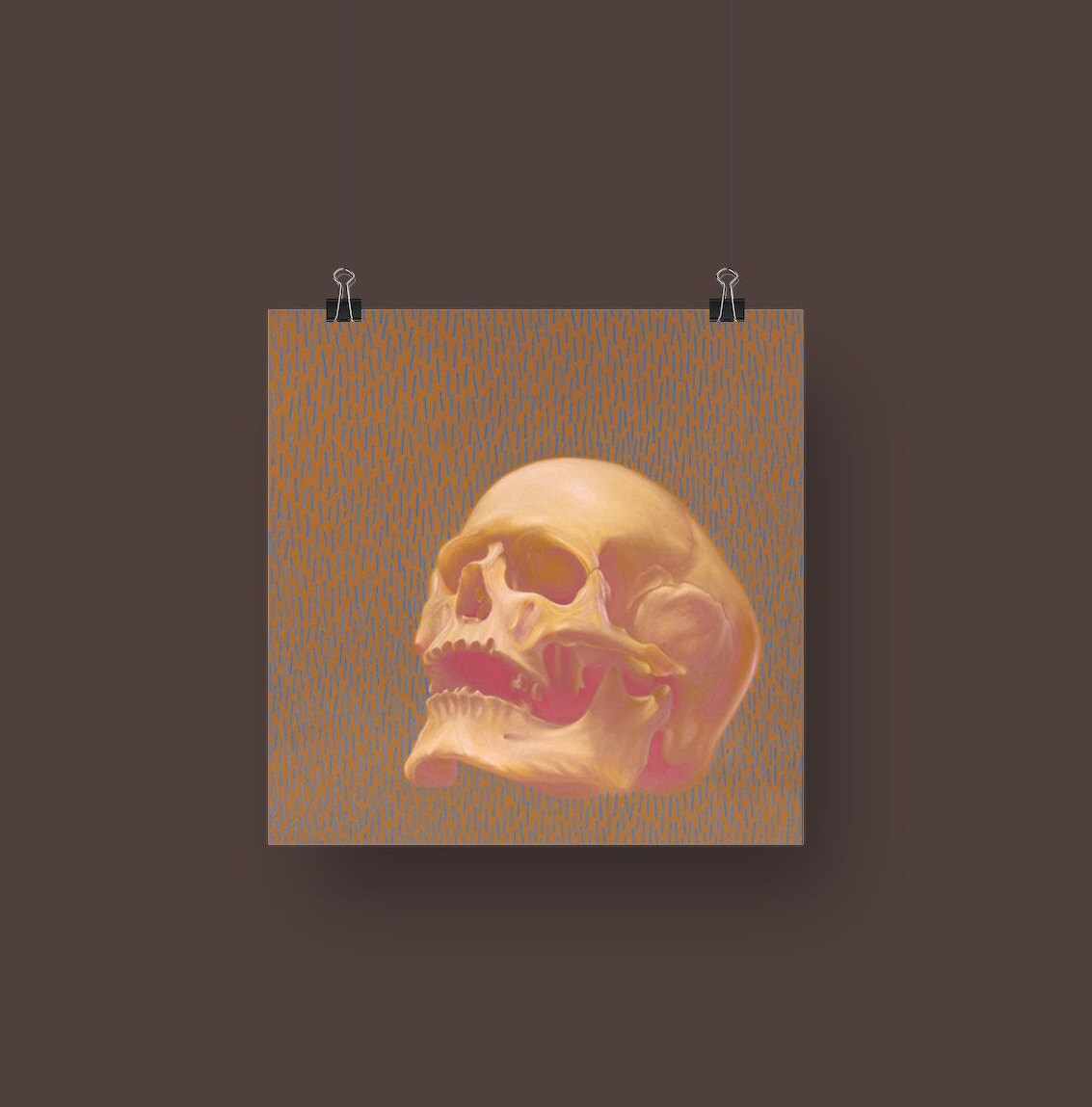 Art Card – Mini Poster – 20 x 20 cm – Skull Image