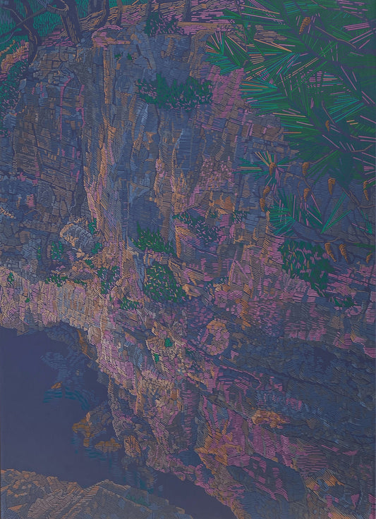 Felsküste No.5, Leinwanddruck, 40x30 cm, 80x60 cm, 100x75 cm, 120x90 cm